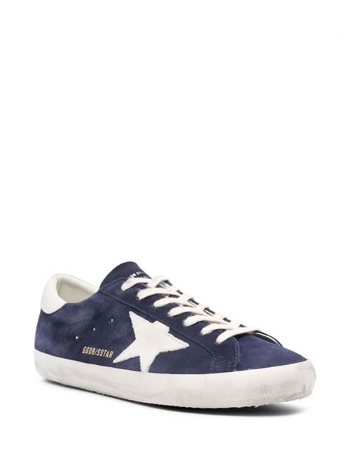 Navy blue/white calf suede sneaker Golden Goose | GMF00101F00552950669